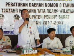 Dinas Pekerjaan Umum Dan Penataan Ruang Pesisir Barat Gelar Sosialisasi Perda No 08 Tahun 2017 Tentang Tata Ruang Wilayah