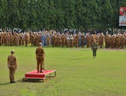 Sekretaris Daerah Provinsi Lampung Pimpin Apel Perdana Tahun 2023 di Lingkungan Pemerintah Provinsi Lampung