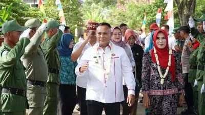 Bup Nanang Ermanto Hadiri Penilaian Lomba Desa Kecamatan Penengahan