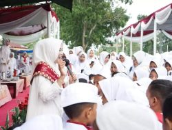 Ribuan Anak Usia Dini di Kecamatan Tanjung Bintang Ikuti Simulasi Manasik Haji