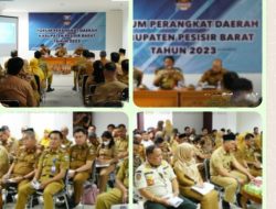 Rapat Forum Rencana Kerja Perangkat Daerah Pemkab Pesisir Barat Tahun 2024.