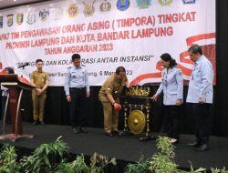 Gubernur Arinal Djunaidi Membuka Rakor Tim Pengawasan Orang Asing Tingkat Provinsi Lampung Tahun 2023