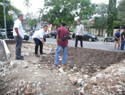 Bupati Nanang Ermanto Tinjau Pembangunan Dua Air Mancur Di Kabupaten Lampung Selatan