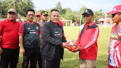 Laga persahabatan, Tim Red Brother FC Unggul 2-1 Lawan Disdik Tanjung Bintang