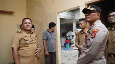 Bupati Lampung Selatan Tinjau Desa Yang Terdampak Puting Beliung di Tanjung Sari