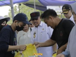 Sekretaris Daerah Kab. Pesawaran Wildan, S.E,M.M. menghadiri acara Fasilitasi Kegiatan Pasar Murah Pemerintah Provinsi Lampung