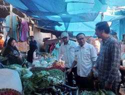 Dinas Ketahanan Pangan Kabupaten Pesawaran lakukan sidak pasar di Pasar Kedondong Kecamatan Kedondong pada Rabu 12 April 2023