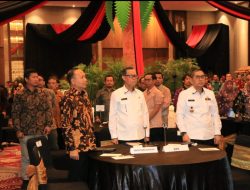 Sekdaprov Lampung Menghadiri Rakor Pemberantasan Korupsi Diseminasi Pedoman MCP dan Tindak Lanjut Rekomendasi Hasil Survei Penilaian Integritas