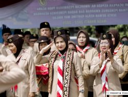 Ketua Kwarcab Kab. Pesawaran Hj. Nanda Indira Dendi, S.E.,M.M. Hadiri Pelantikan Ketua Kwartir Ranting (KWARRAN) Kecamatan Kedondong