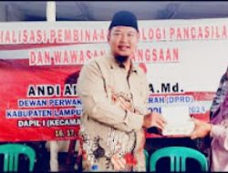 Andi Apriyanto Ajak Masyarakat Bakauheni Terapkan Ideologi Pancasila