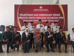 Wakil Ketua DPRD Lampung Selatan Agus Sartono Mengucapkan Selamat Atas Pelantikan 85 Anggota PPK