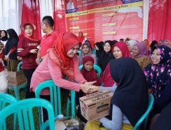 Ketua YJI Cabang Lampung Selatan Winarni Senam Bersama Masyarakat Candipuro