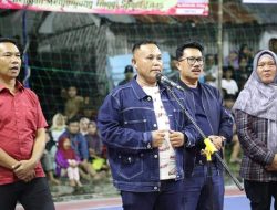 Bupati Nanang Ermanto Hadiri Penutupan Tournamen Volly Camat Cup 2023 di Palas