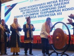 Gubernur Arinal Djunaidi Buka Rapat Koordinasi Mitra Kerja Revitalisasi Bahasa Daerah di Provinsi Lampung