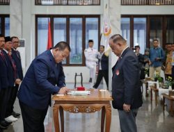 Arinal Djunaidi Resmi Dilantik sebagai Ketua Umum KONI Lampung Masa Bakti 2023-2027 oleh Ketua Umum KONI Pusat Letjen TNI (Purn) Marciano Norman