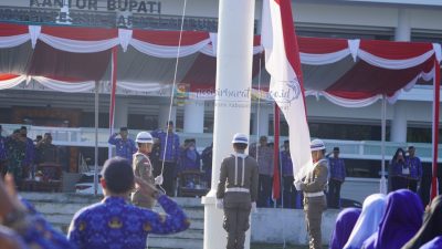 Upacara Paripurna Bulanan, Wabub Pesisir Barat : Kolaborasi Antar Instansi terkait
