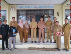 Diskominfo Lampung Barat Mwnyambut Kunker Diskominfo Provinsi Lampung Dalam Rangka Monitoring Jaringan Intra Pemerintah Daerah Sistem Penghubung Layanan Pemerintah (SPLP)