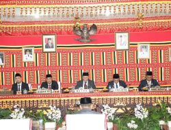 HUT Ke-78 Kemerdekaan RI, DPRD Kabupaten Lampung Selatan Gelar Rapat Paripurna Dengarkan Pidoto Kenegaraan Presiden RI