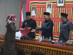 Disetujui Delapan Fraksi, Pemkab dan DPRD Lampung Selatan Teken MoU KUA-PPAS APBD TA 2024