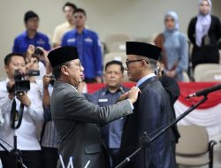 Gubernur Arinal Hadiri Pengangkatan PAW Anggota DPRD Lampung Muhammad Junaidi Menggantikan Raden Muhammad Ismail
