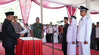Bupati Lampung Selatan Lantik Kepala Desa Sinar Rezeki dan Purwotani Terpilih