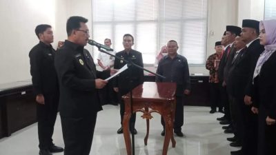 Sekdakab Lampung Selatan Thamrin Ambil Sumpah Pejabat Struktural, Tiga Kepala Bagian di Rotasi