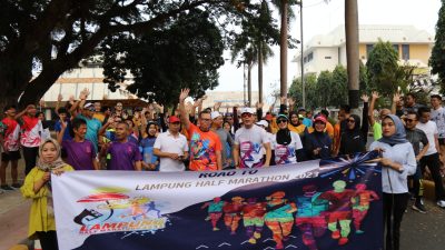 Sekdaprov Fahrizal Darminto Lakukan Pengecekan Rute Lampung Half Marathon dalam Rangkaian HUT Korpri ke-52