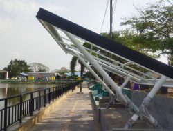 Percantik Kota, Walikota Bandar lampung Eva Dwiana Buatkan Gazebo Taman Embung Korpri