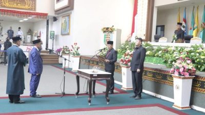 DPRD Lampung Gelar Paripurna Pergantian Antar Waktu, Sugianto Resmi jadi Dewan