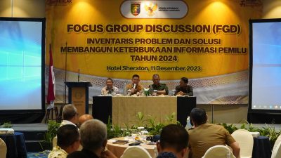 Buka Focus Grup Discussion, Gubernur Tekankan Pentingnya Menjaga dan Meningkatkan Keterbukaan Informasi Pada Rangkaian Proses Pemilu Tahun 2024