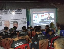 TPD Bersama Gabungan Relawan Ganjar – Mahfud Gelar Nobar, 350 Orang Padati Caffe Nako Way Halim