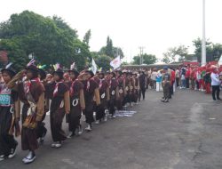 RIBUAN PELAJAR IKUTI GERAK JALAN PRAMUKA KOTA BANDAR LAMPUNG