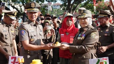 Walikota Pimpin HUT Pol PP dan Satlinmas Kota Bandar Lampung