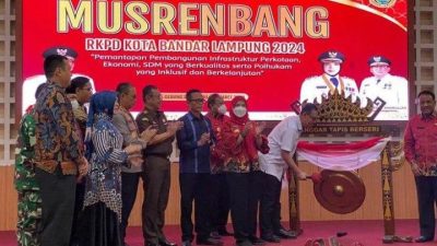 Gubernur Lampung Melalui Sekdaprov Membuka Musrenbang RKPD 2024 Kota Bandar Lampung