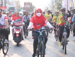 Sepeda Santai Demokrasi Kirab Pemilu 2024, Eva Dwiana Sebut Anugrah Bagi Kota Bandar Lampung