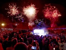 ASDP Gelar Pesta Tahun Baru di Kawasan Bakauheni Harbour City, Lebih Dari 15 Ribu Orang Kunjungi Siger Park