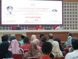 Pemkot Bandar Lampung Melaksanakan Forum Konsultasi Publik Rancangan Awal Rencana Kerja Pembangunan Daerah Tahun 2025