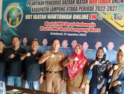 Kesbangpol Lampung Utara Sambangi Kantor PD IWO
