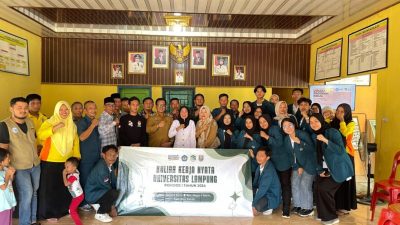 Lestarikan Budaya Lampung, Tim KKN Unila Buat Buku Balin Adok Kampung Negara Batin