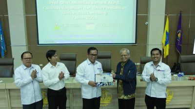 Tingkatkan Kualitas Pembelajaran dan Akreditasi, FKIP Unila adakan Kuliah Umum bersama Ketua Umum LAMDIK