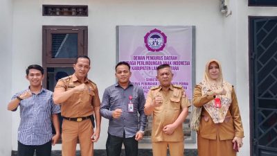 Kesbangpol Kunjungi Sekretariat LPAI Lampung Utara