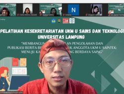 UKM-U Saintek Unila Gelar Pelatihan Kesekretariatan untuk Anggota