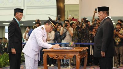 Gubernur Arinal Djunaidi Melantik dan Mengambil Sumpah Jabatan Marindo Kurniawan Sebagai Penjabat Bupati Pringsewu