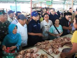 Pemprov Lampung Pantau Harga dan Ketersediaan Stok Kebutuhan Pokok di Pasar Tradisional Jelang Bulan Ramadan