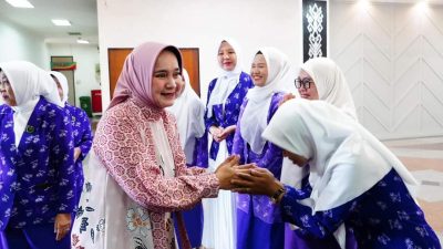 Ibu Riana Sari Arinal Hadiri Pelantikan dan Rakerwil Wanita Islam Provinsi Lampung dan Yayasan Pendidikan Bakti Wanita Islam Perwakilan Lampung