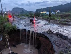 Banjir Kembali Melanda Wilayah Sumber Agung, Kemiling Bandar Lampung Pasca di Guyur Hujan deras