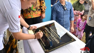 Ketua Karang Taruna Provinsi Lampung Resmikan PAUD Karta