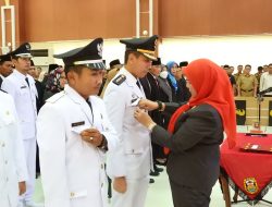 Walikota Bandar Lampung Melantik 110 Pejabat Eselon III, IV Camat, Lurah dan Kepala Sekolah di Aula Gedung Semergow