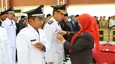 Walikota Bandar Lampung Melantik 110 Pejabat Eselon III, IV Camat, Lurah dan Kepala Sekolah di Aula Gedung Semergow