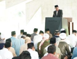 Laksanakan Sholat Ied Di Masjid Baitus Shobur, M. Firsada Ajak Idul Fitri Jadikan Momentum Bersihkan Hati